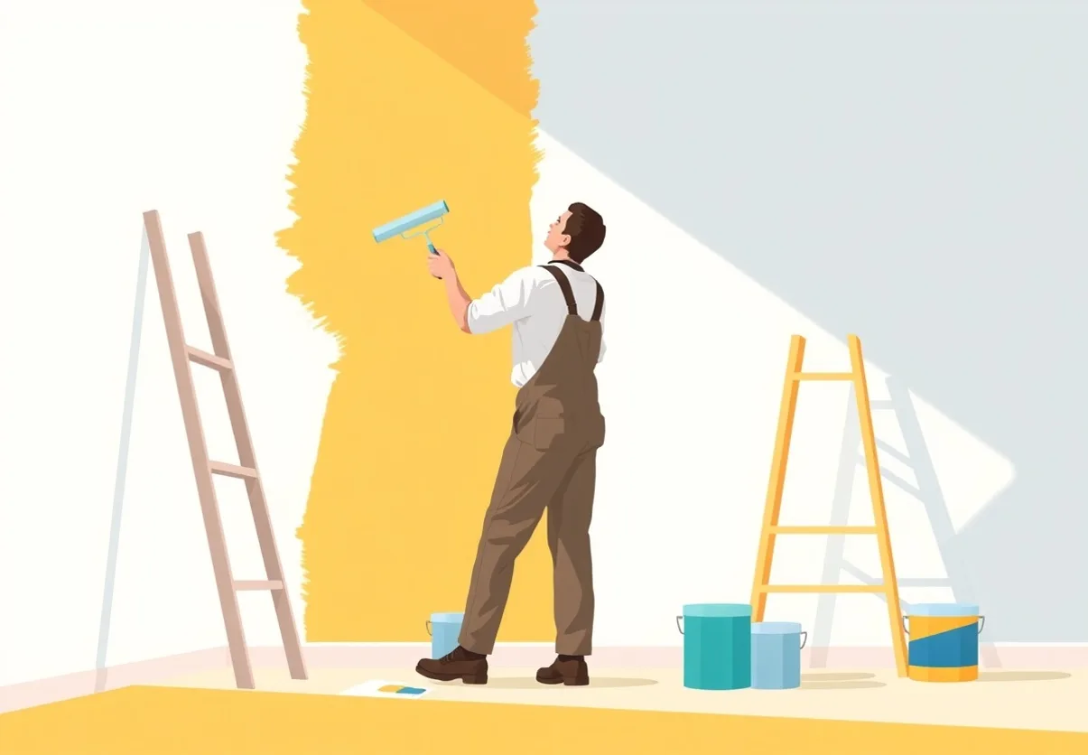 Peintre Vigneux-sur-Seine 91270 en intervention sur un chantier