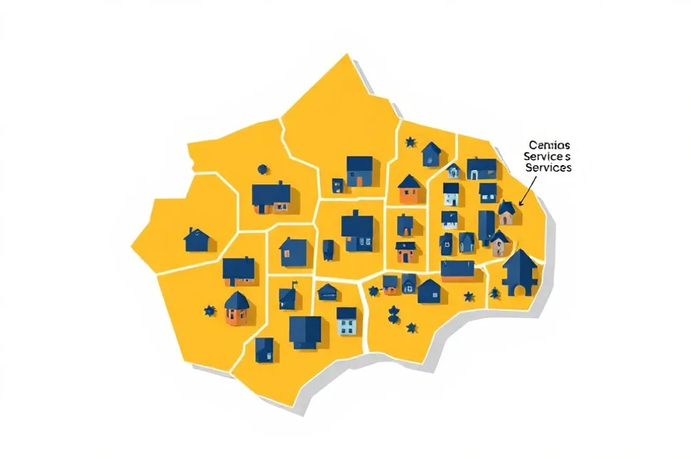 Carte du secteur d'intervention autour de Vigneux-sur-Seine (91270)
